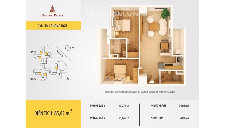 Tôi cần bán căn hộ 2 ngủ, 2 vệ sinh 117m2  tuyệt tác Kiến Trúc The Manor khu đô thị Mỹ Đình giá bán 5,3tỷ